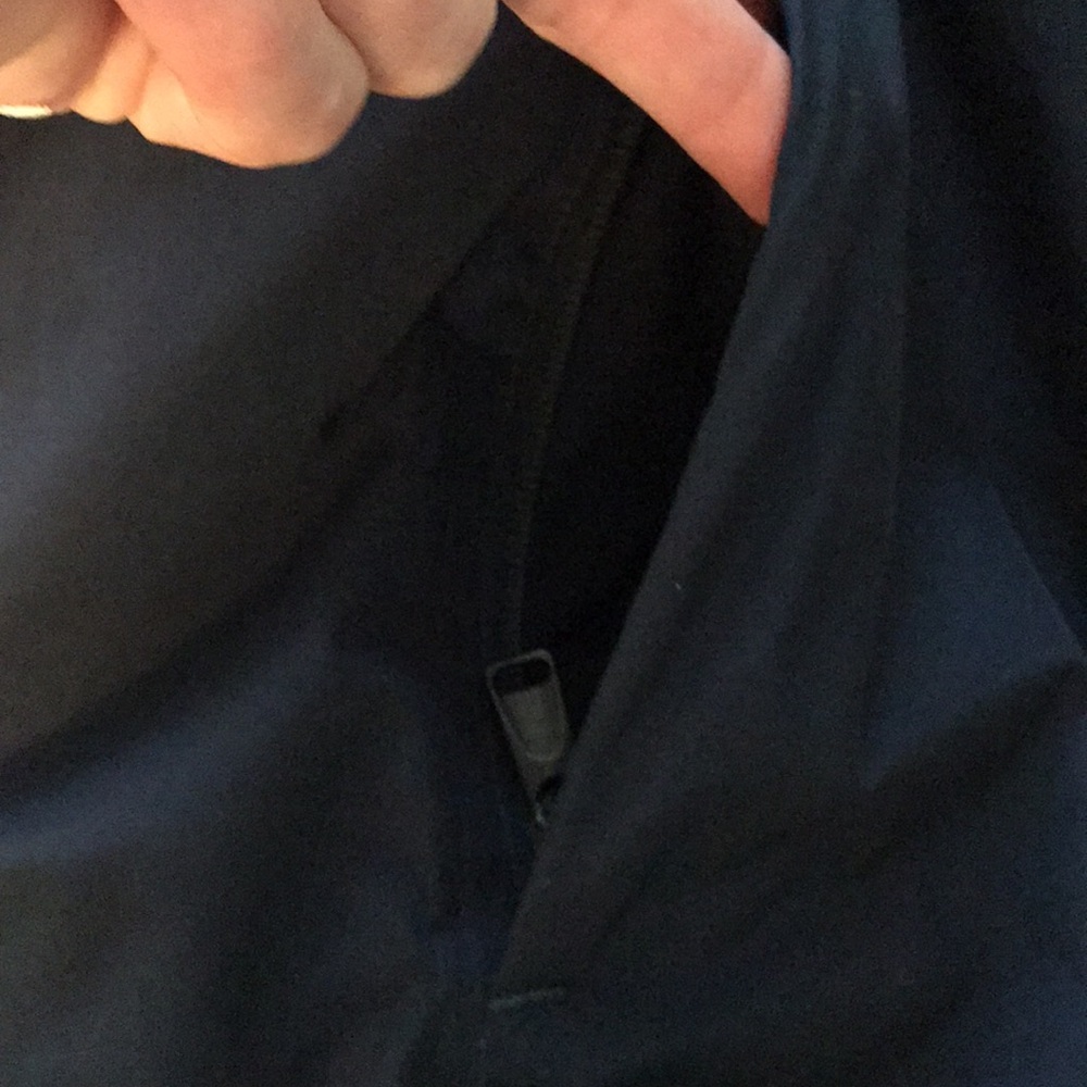The North Face Down Filled Parka Hooded Coat Navy Blue A Line Size M - Picture 7 of 16